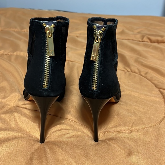 Ted Baker XSTAL Black Mesh Peep Toe Ankle Boots 39.5 - Picture 5 of 7